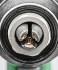 Close-up of the chuck mechanism of Kickass 36V Brushless Cordless Drill Delivering 155 Nm Torque for secure bit grip.