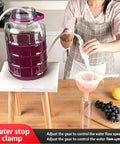 Person using Ten Pack Plastic Tubing Clamps With Adjustable Flow Control For Quarter To Half Inch Tubes for precise pouring