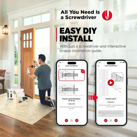 Tight Fit Keyless Entry Smart Deadbolt With Matter Thread And Bluetooth For No Sweat Apple Home Alexa Google Setup Proximity Wakeup Geofence Auto Unlock Solid Satin Nickel Finish