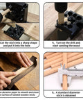 Tool Free Adjustable Wood Dowel Maker Jig Kit With Sharp Carbide Blades For Lightning Fast Tenon Cutting, shaping and sanding wooden dowels.