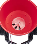 2600A-PLUS Fertilizer Spreader With 40Lb Hopper Capacity and All Terrain Pneumatic Tires, top view of rust-proof body