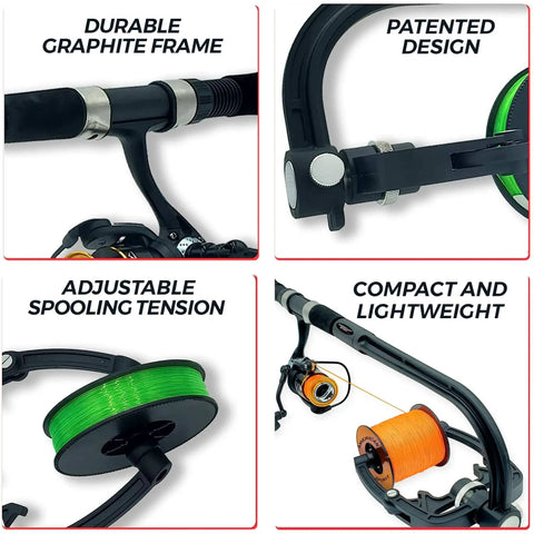 Ultimate Fishing Line Winder Spooler That Eliminates Line Twist For Spinning And Baitcasting Reels, Portable Line Winding System