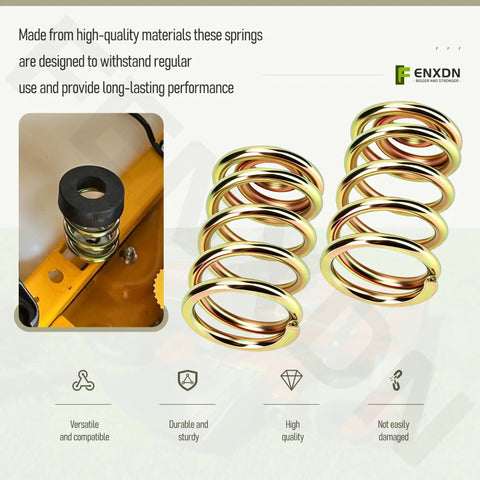 Beefed-Up Compression Seat Spring 283516 Upgrade For Zero Turn Mowers with yellow steel springs and rubber caps