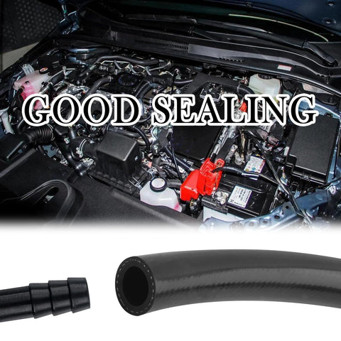 Silicone heater hose, 16mm ID x 24mm OD, 9.84 ft, black automotive coolant hose, Amazon brand.