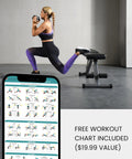 Woman exercising with Versatile 5 In 1 Adjustable Weight Bench For Home Gym With Foldable Design And 800 Pound Capacity