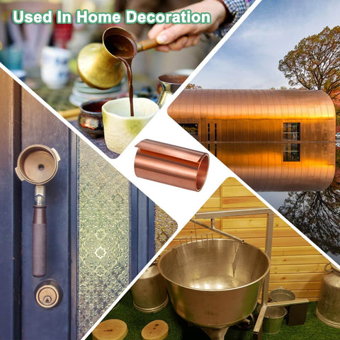 Copper Sheet Roll 2000 By 60 By 0.05mm Copper Foil for DIY projects, home decoration, arts, and industrial uses, versatile metal sheet.