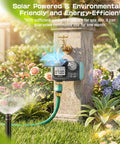 Solar Powered Hose Timer With Brass Swivel Programmable Sprinkler Timer Set It And Forget It For Garden And Lawn Rain Delay
