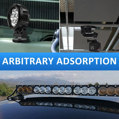 Heavy Duty Rubber Coated Magnets 1.69 Inch Diameter Mounting Studs 12 Pack For Rock Light Bars Cameras Cabinets Whiteboards And More Anti Scratch Strong Hold Versatile Mounting Gear installed with various devices