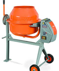 Built Tough 1.6 Cu. Ft. Concrete Mixer With Steel Drum IP45 Washdown Certified Motor on Stand with Wheels