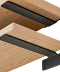 Beefy 8 Inch Hidden Black L Bracket Shelf Supports 6 Pack Heavy Duty Mounts For Wood Shelves One Fifth Inch Thick Sturdy Wall Shelves With 160 Lbs Load Capacity