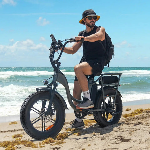 Heavy Duty 20x4 Fat E Bike Tires And Tubes Set For Electric Bikes And Mountain Bikes All Terrain High Performance 20x4 Tires With 32mm Schrader Tubes And Directional Tread Fits 20x4 E Bike MTB on beach bike