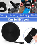 Heavy Duty 1.5 Inch By 20 Foot Cinch Straps Nylon With 25 Buckles Cut To Length Reusable Black Hook And Loop Cable Ties