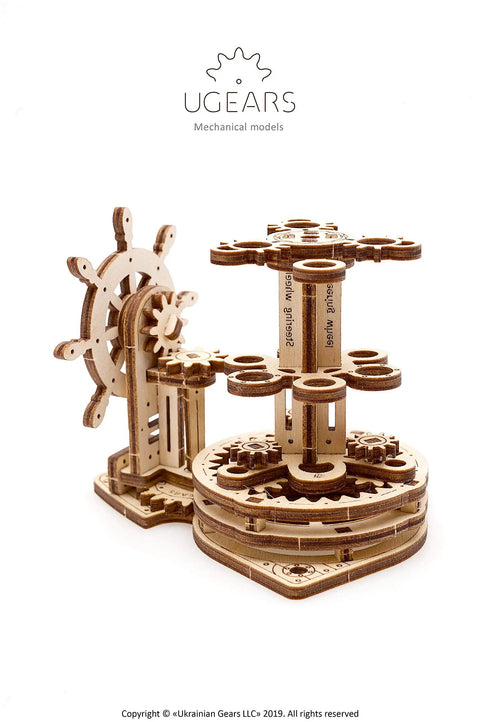 Dope Mechanical Wheel Desk Organizer Kit For Adults And Family, 3D wood puzzle with gears, plywood desk organizer