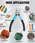 Six Inch Pro Grade Wire Cutters With CNC Machined Edges Ultra Sharp Flush Cut Pliers for crafting electronics and DIY models