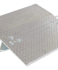 Heavy Duty Aluminum Dock Plate Ramp Built Tough For The Daily Grind 30 By 24 Inches with textured surface for grip.
