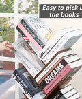Tree Shaped 10 Tier Floor Standing Wood Bookcase Slim Space Saver For Narrow Rooms Tight Spots And More Holds Books CDs Magazines In Home Office Living Room Brown Finish with books displayed