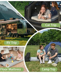 3.5 Inch Extra Thick Foam Camping Mattress With Dual Layer Comfort used in RV, car, home, and camp setups