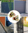 Steel Groove Rigid Caster Wheel 1 Point 2 Inch Diameter 4 Pack V Groove Wheel Sliding Gate Rollers With V Shaped Bracket