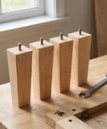 Heavy Duty Square Wood Furniture Leg Set For Sofa Couch Table Chair And Cabinet With Screws Easy Install Riser Legs on workbench