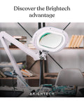 XL Pro Grade Magnifying Desk Lamp With Clamp And LED Light For Crafts Reading And Close Work Dimmable Magnifier On Desk