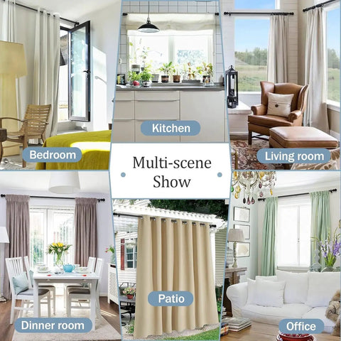 Heavy Duty Extra Long Curtain Rods Ten To Fourteen Point Two Feet 1 Inch Metal Drapery Pole With Four Adjustable Brackets For Living Room Bedroom And Outdoor Patio Built Tough With Premium Stainless Steel in various home settings