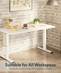 Electric Adjustable Workbench With 55 By 28 Inch Desk And Smooth Height Adjustment From 28 To 46 Inches Four Memory Presets in craft room