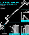 Dope 12 Inch Rain Shower Head With Handheld Spray Dual Square Rainfall Set extension arm with 3 shower modes shown.