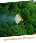 Two Pack Transparent Windproof Spray Nozzle Covers For Garden Hose And Backpack Sprayer Replacement Covers in use on greenery