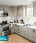 Modern kitchen with 25 Inch Top Mount Single Bowl 18 Gauge Stainless Steel Kitchen Sink With Noise Defend Soundproofing And Dent Resistant Build Built To Take Daily Use For A Quieter Hardworking Kitchen.