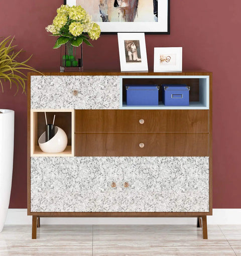 Gray Granite Contact Paper Peel And Stick 36x197 Inch Waterproof Self Adhesive Vinyl Wrap on wood cabinet