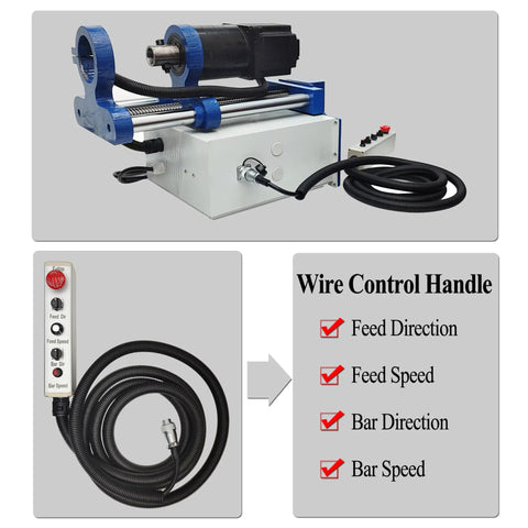 Heavy Hitter Portable Line Boring Machine For Diesel Engine Machining 110V Hole Drilling Workhorse showing motor and wire control handle