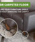 Carpet Furniture Sliders 8 Pack 3 And A Half Inch Move Heavy Furniture Effortlessly No Scratches Easy Glide on Thick Carpets
