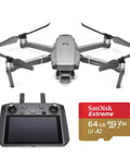 Mavic 2 Pro Drone Quadcopter With Hasselblad Camera And Smart Controller Starter Bundle 64GB SD Card Renewed
