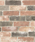 Newport Reclaimed Brick Peel And Stick Wallpaper Red Removable Self Adhesive Wall Covering For Bedroom And Living Room Pad Accent Walls No Residue Simple Cleanup