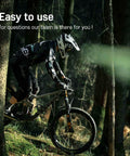 Mountain biker in forest using bike with Two Pairs Bike Brake Pads For Magura 7P Brakes Compatible With MT2 MT4 MT6 MT8 MT Trail MT Sport