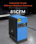 Industrial Refrigerated Air Dryer 85 CFM Built For 15 HP And 20 HP Pro Grade Compressors, 110 120V 60 Hz, with color screen