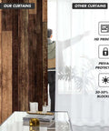 Comparison of Farmhouse Rustic Barn Door Curtain Panels Two Pack Set 52 Inches Wide By 84 Inches Long Rod Pocket Window Drapes and other curtains.