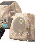 Outdoor Rock Speaker Duo With 60W Deep Bass For Killer Backyard Vibes, Multi Sync Up To 100 Units, Remote Control, IPX7 Waterproof