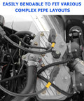 Get Your Car Running Smooth With This Slick 70 Piece Vacuum Line Kit Featuring Super Durable 5 Foot Silicone Hoses And 64 Secure Connectors In Multiple Sizes For Any Vehicle Piping System You Need To Fix Up Today, silicone vacuum hoses in engine bay
