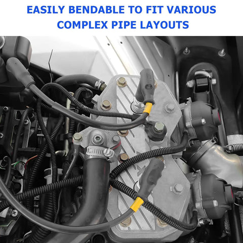 Get Your Car Running Smooth With This Slick 70 Piece Vacuum Line Kit Featuring Super Durable 5 Foot Silicone Hoses And 64 Secure Connectors In Multiple Sizes For Any Vehicle Piping System You Need To Fix Up Today, silicone vacuum hoses in engine bay