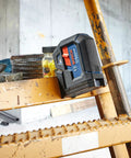 Green Beam Self Leveling Alignment Laser With Plumb And Level Points, 90 Degree And Grade Projection in construction scene