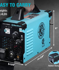 40 Amp Non-Touch Pilot Arc Plasma Cutter With Dual Voltage 120 Volt And 240 Volt IGBT Inverter, digital display, close-up view