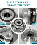 Two Pack Front And Rear Wheel Bearing Hub Assemblies For Hyundai Elantra Elantra GT Ioniq Veloster N Forte Niro Seltos And Kia Niro 513420 51750 F2000 Replacement Kit close-up showing durability features