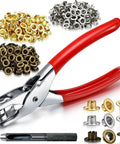 Grommet Tool Kit 1003 Pieces With 1000 Eyelets And Washers One Quarter Inch Inside 6mm Grommets Pliers Set for Fabric and Leather