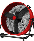 Heavy Duty 24 Inch Industrial Floor Fan With High Velocity Airflow, 3 Speed Settings, 4800 To 8800 CFM, Durable Metal Blades, 360 Degree