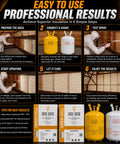 Pro Grade Open Cell Spray Foam Insulation Kit With Hose And Gun Included, step-by-step instructions for application and usage.