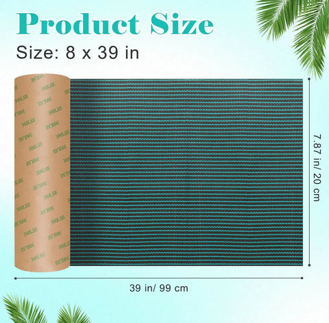 Heavy Duty Pool Cover Patch Kit 8 By 40 Inches Self Adhesive Waterproof Repair Patch showing 8x39 inch size details