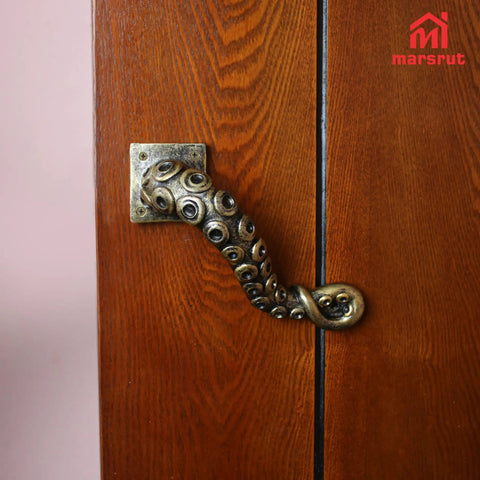 Tentacle Style Door Handle With Vintage Steampunk Look Gothic Pull Knocker For Cabinets Drawers And Doors For Indoor Outdoor Use