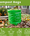 13 Gallon Compostable Trash Bags 50 Count Heavy Duty Tall Kitchen Bags For Food Scraps Certified BPI And ASTM D6400 Eco Friendly