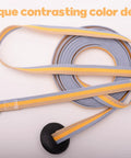 Cotton Lunge Line For Horses With Rubber Stop And Swivel Bolt Snap 24 Foot Equine Training Tool displaying contrasting colors